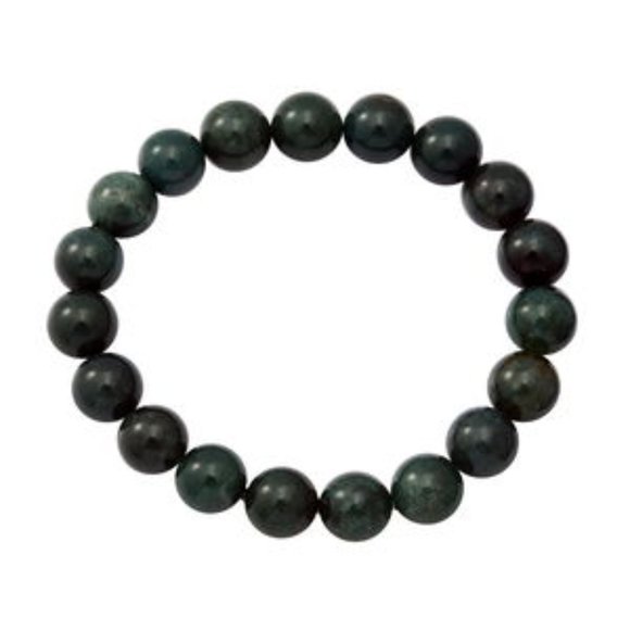 Dragon Blood Jasper  Beaded Stretch Bracelet 125.00 ctw - Picture 4 of 4